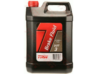 Жидкость тормозная dot 3, "brake fluid", 5л